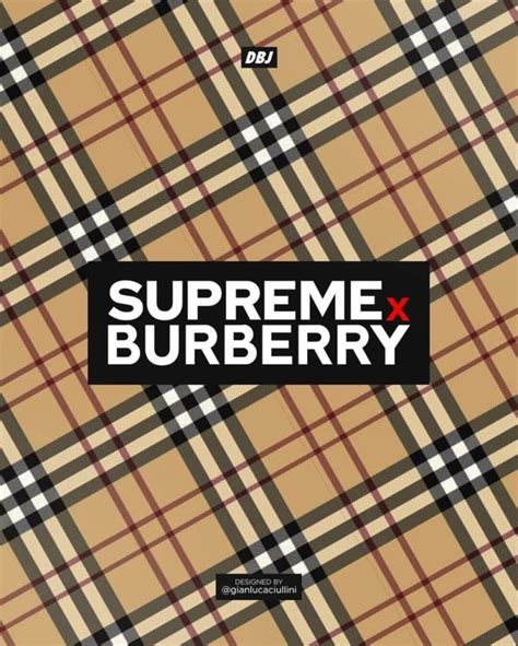 supreme burberry collab|supreme x burberry 2022.